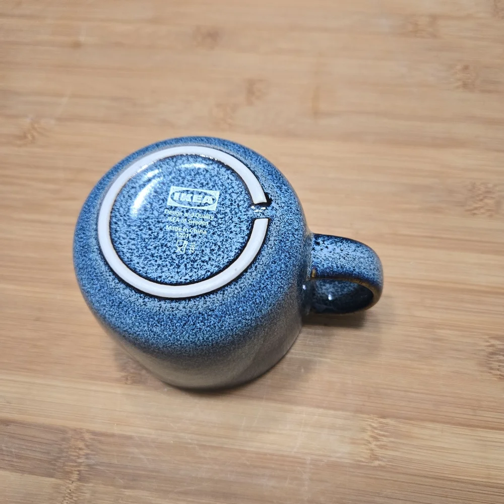 IKEA GLADELIG Mug Blue 13 oz Coffee Mug Tea Cup